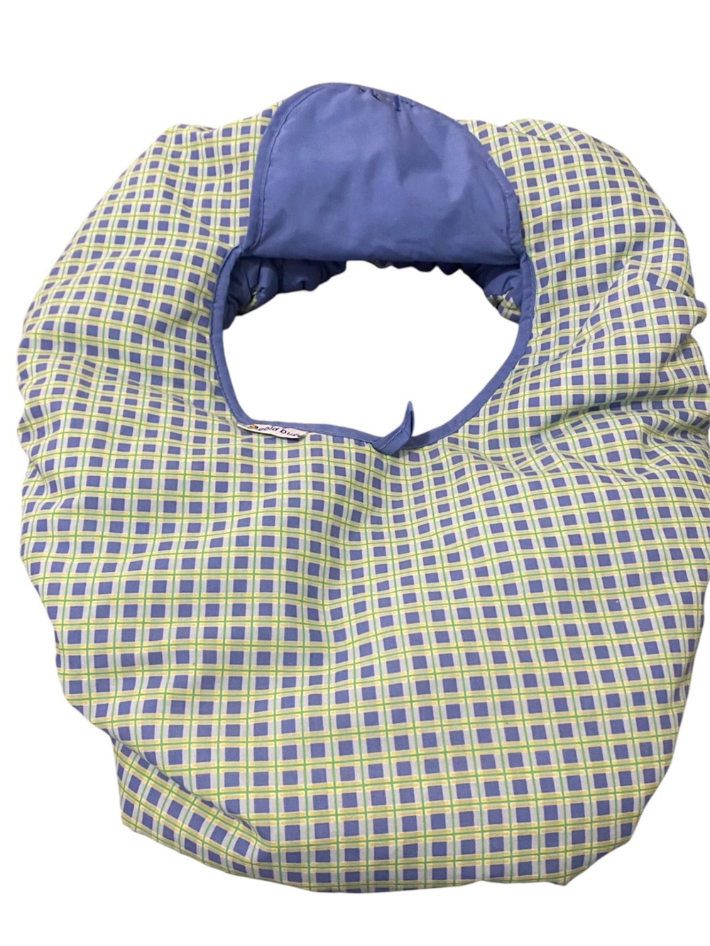 Blue & Lime Checked Carrier Cover